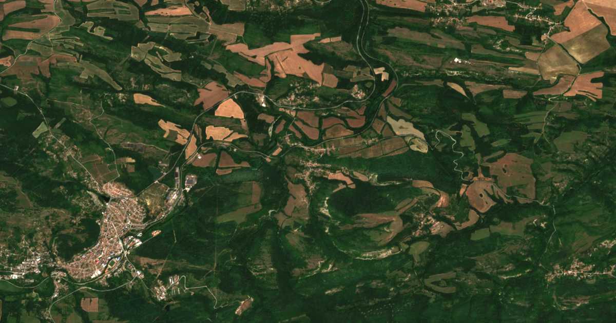 Mapa por satélite de Gančovec