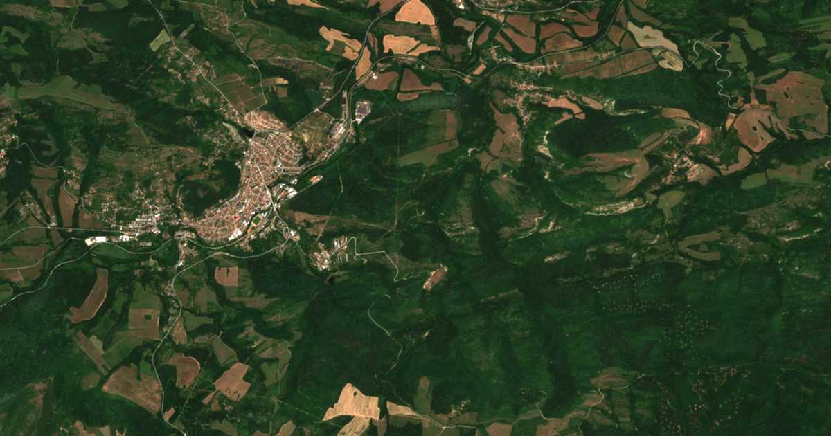 Mapa por satélite de Gǎrnja