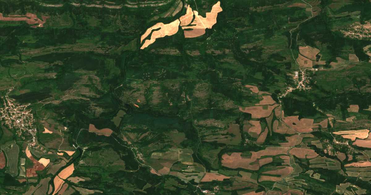 Mapa por satélite de Kalomen