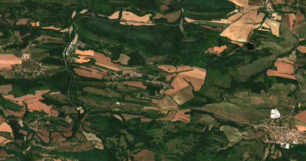 Mapa por satélite de Manoja