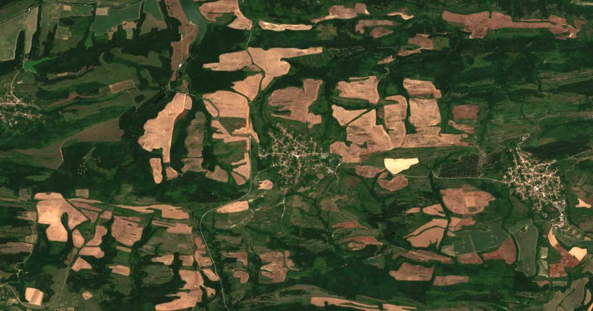Mapa por satélite de Burja
