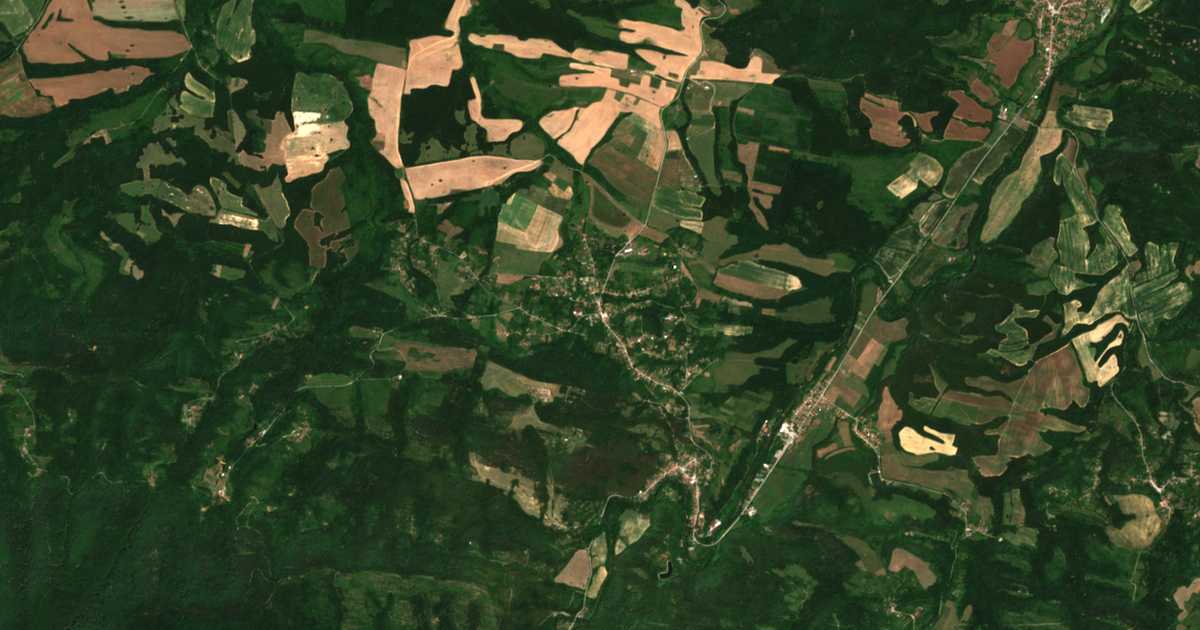 Mapa por satélite de Šumata