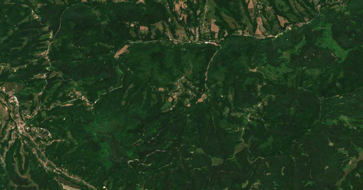 Mapa por satélite de Tabaška