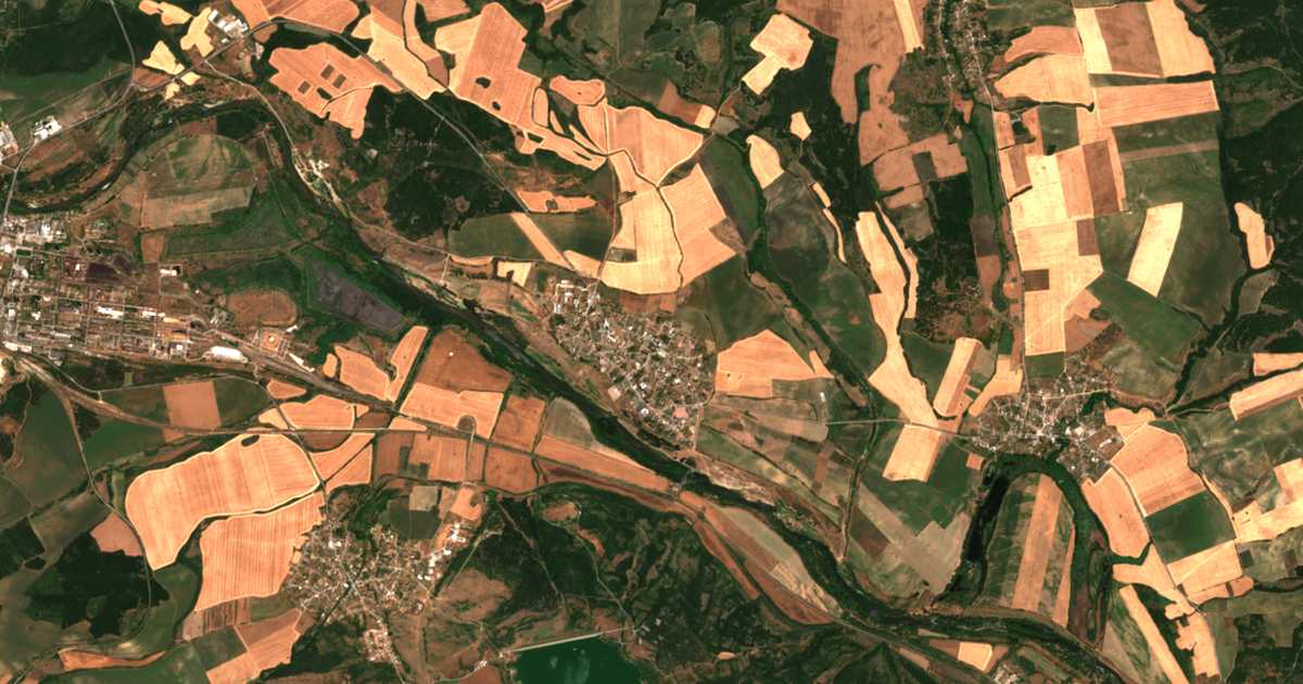 Mapa por satélite de Brod