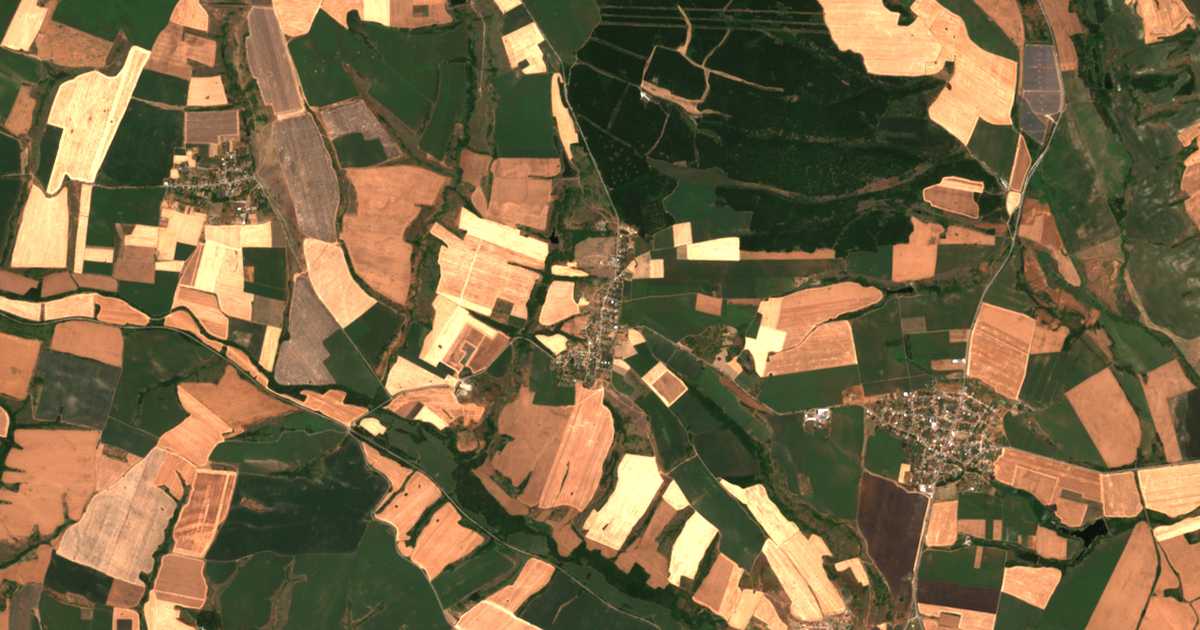 Mapa por satélite de Brjast
