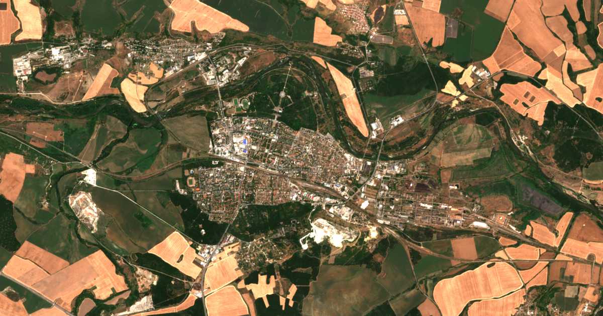 Mapa por satélite de Dimitrovgrad