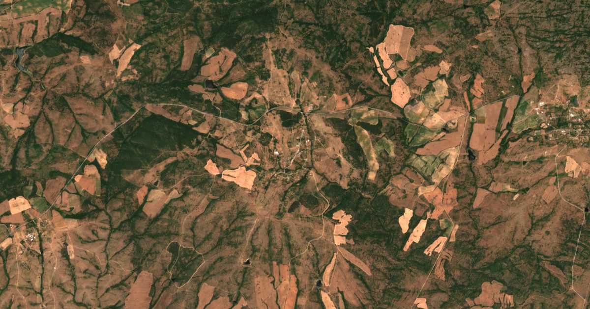 Mapa por satélite de Branica