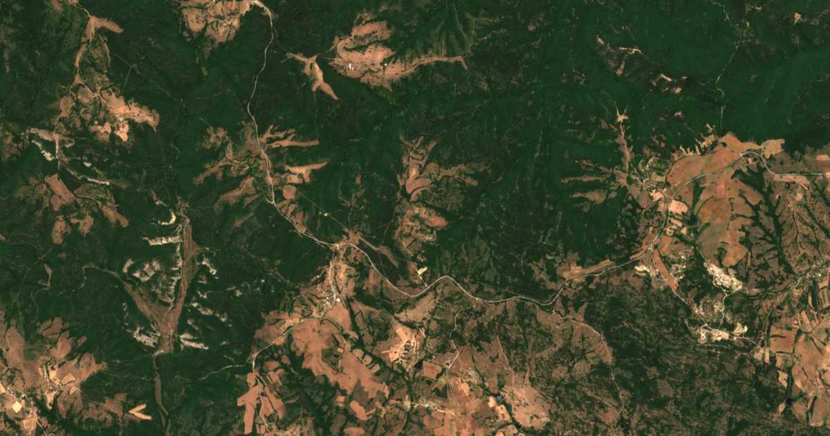 Mapa por satélite de Brusino