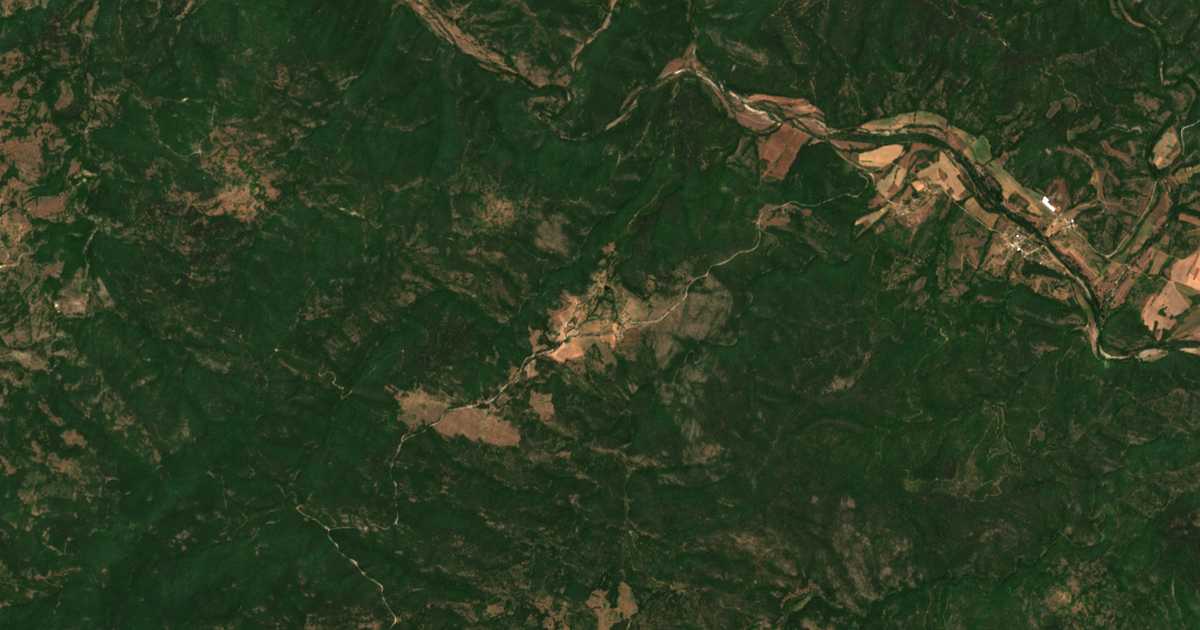 Mapa por satélite de Kazak