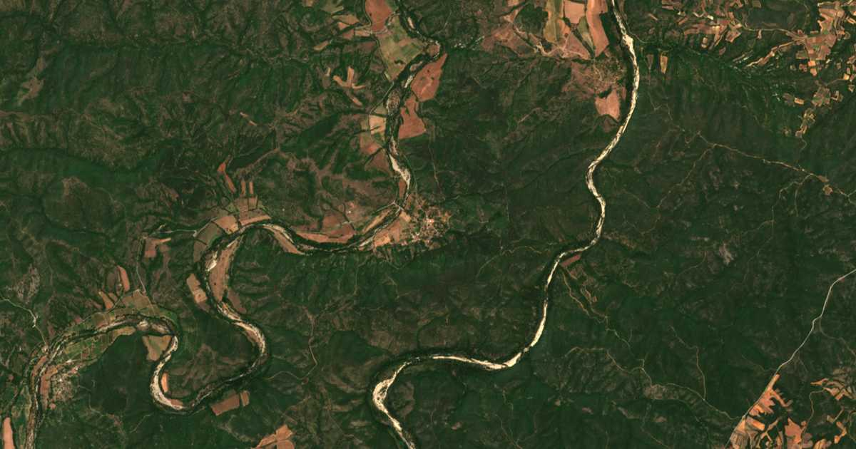 Mapa por satélite de Mandrica
