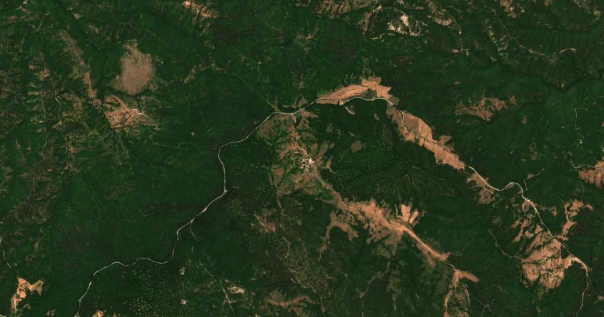 Mapa por satélite de Popsko