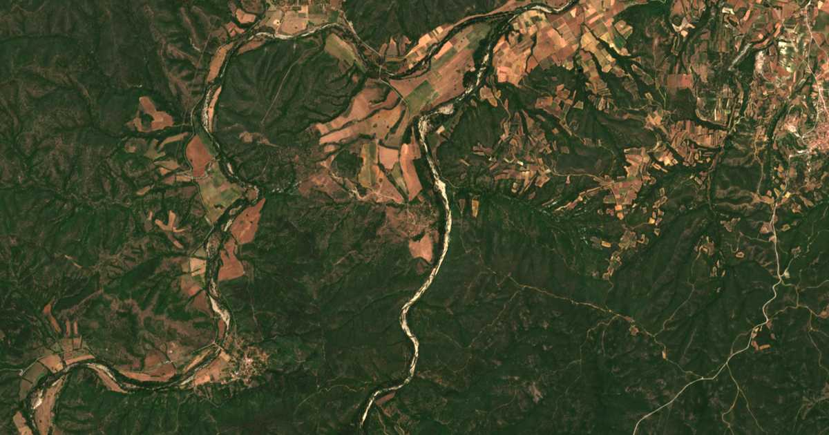 Mapa por satélite de Siv kladenec