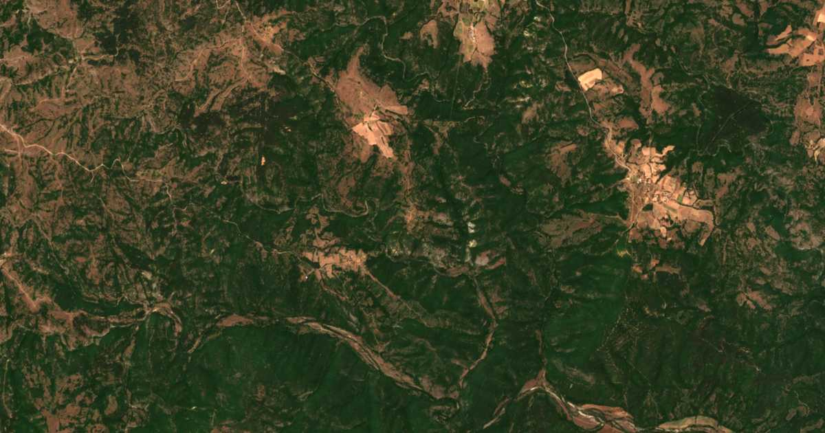 Mapa por satélite de Vetruška