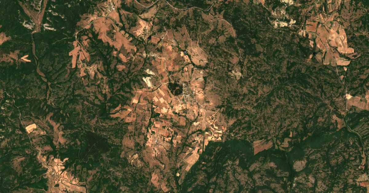 Mapa por satélite de Železino