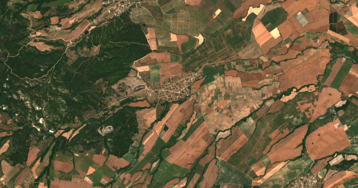 Mapa por satélite de Lozen