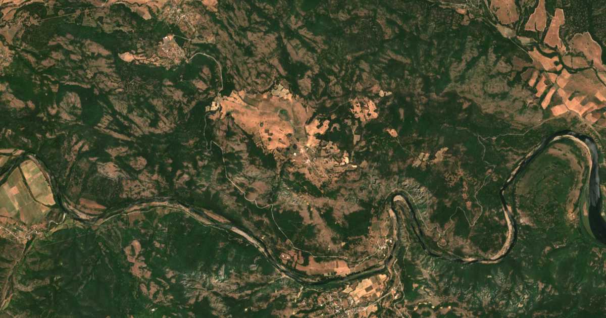Mapa por satélite de Gorno pole