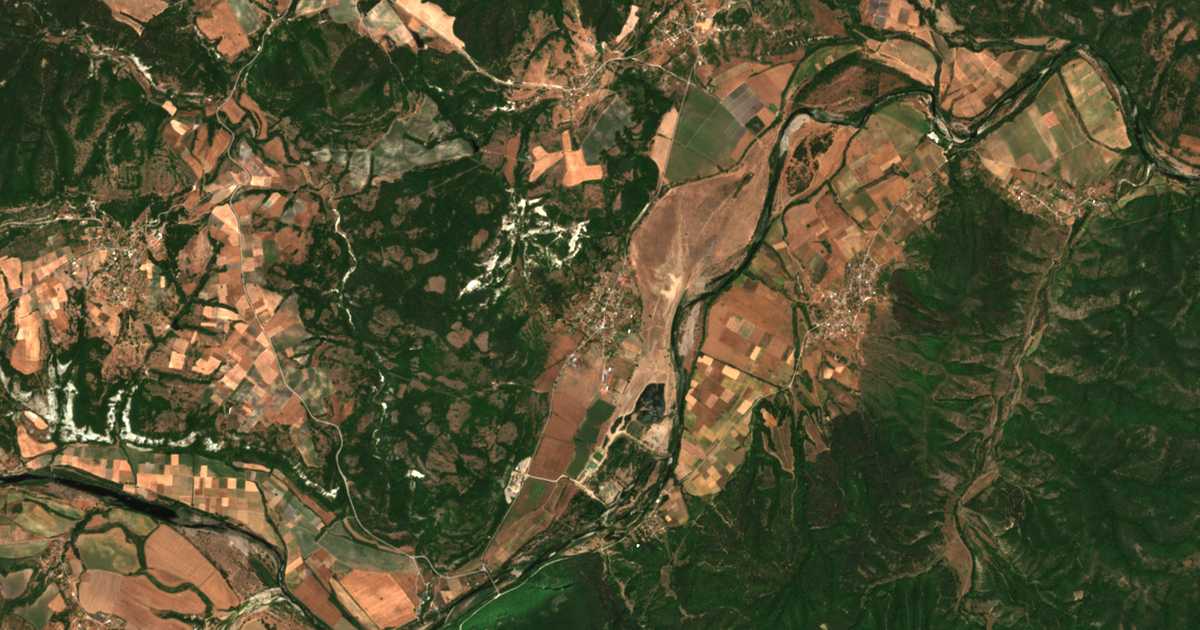 Mapa por satélite de Dolno Čerkovište
