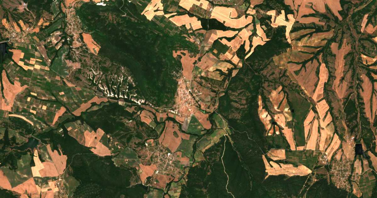 Mapa por satélite de Goljam Izvor