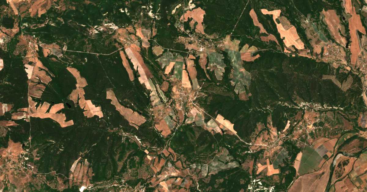 Mapa por satélite de Madžari