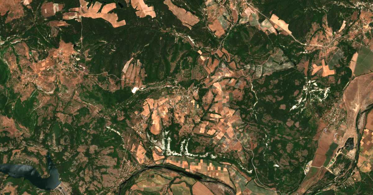 Mapa por satélite de Pčelari