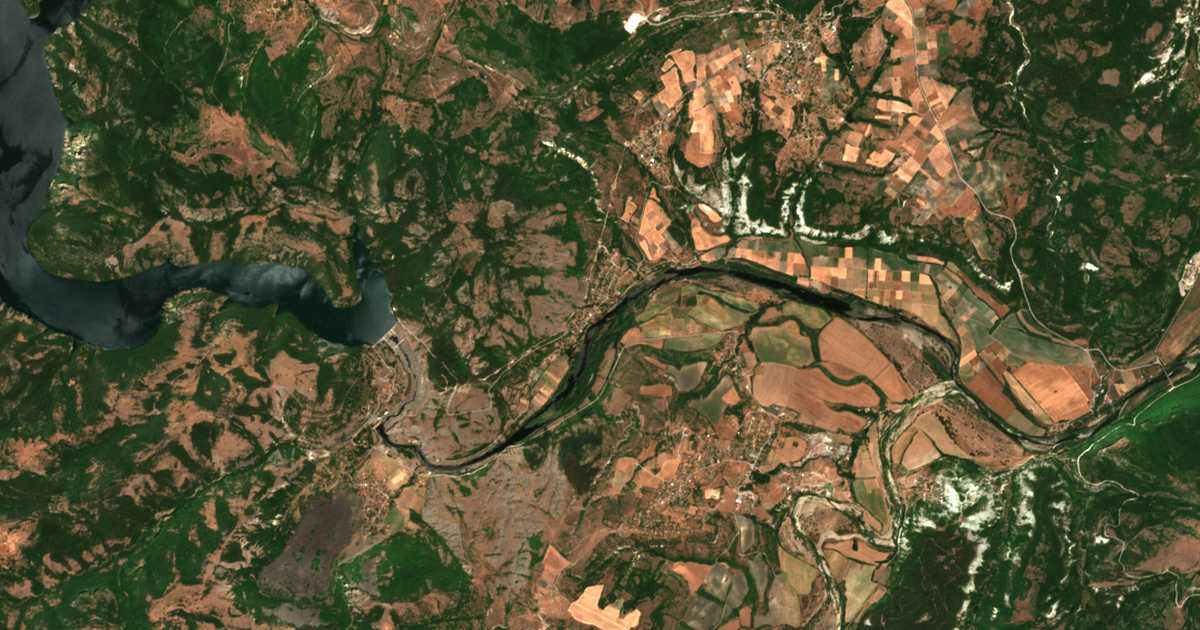 Mapa por satélite de Rabovo
