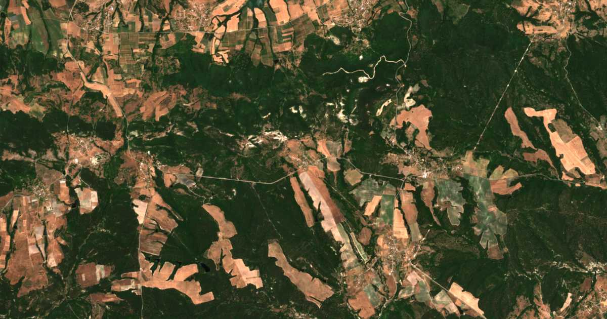 Mapa por satélite de Vodenci