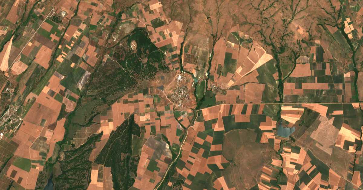 Mapa por satélite de Štit