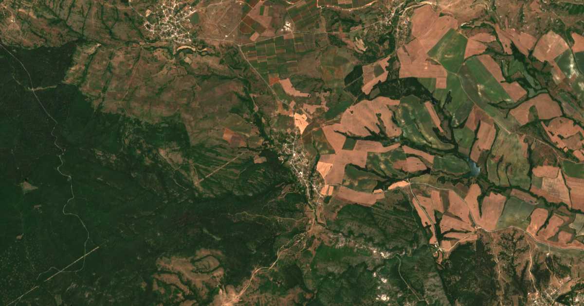 Mapa por satélite de Mramor