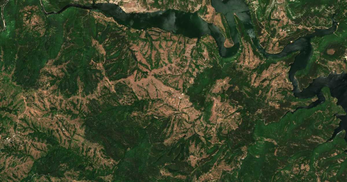 Mapa por satélite de Borovica