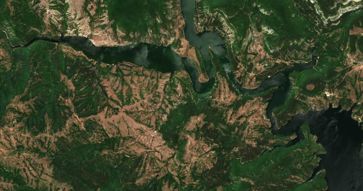Mapa por satélite de Star čitak