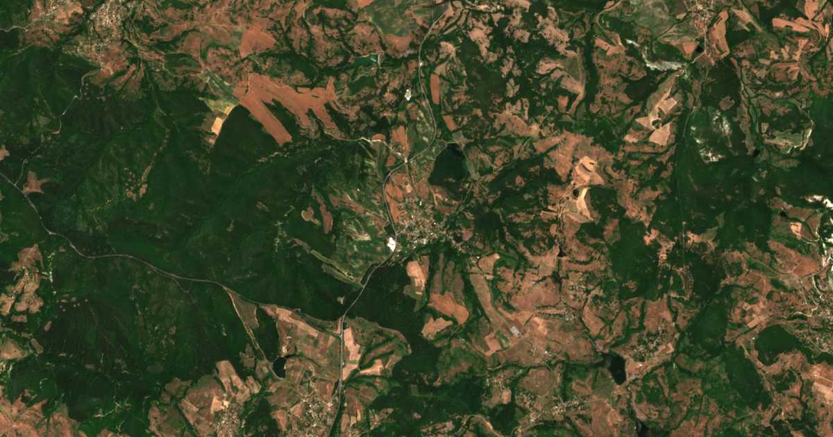 Mapa por satélite de Pčelarovo