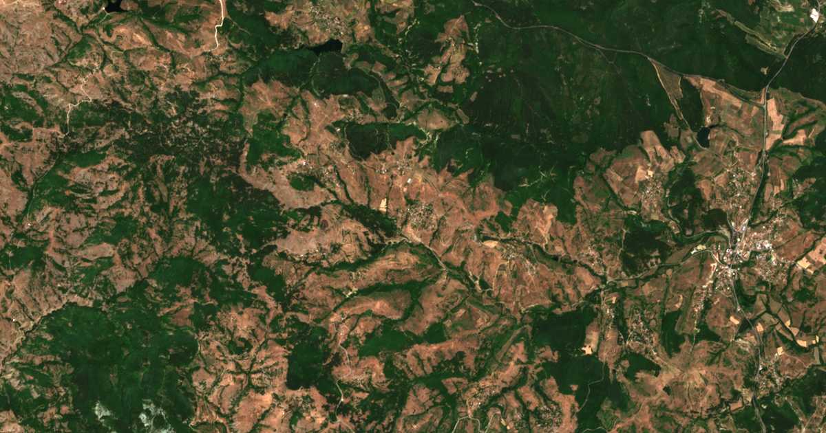 Mapa por satélite de Vodač