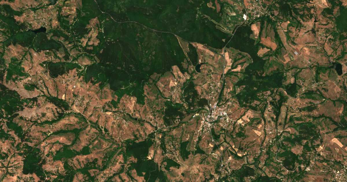 Mapa por satélite de Jabǎlčeni