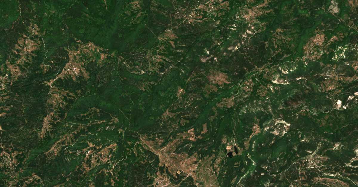 Mapa por satélite de Čereška