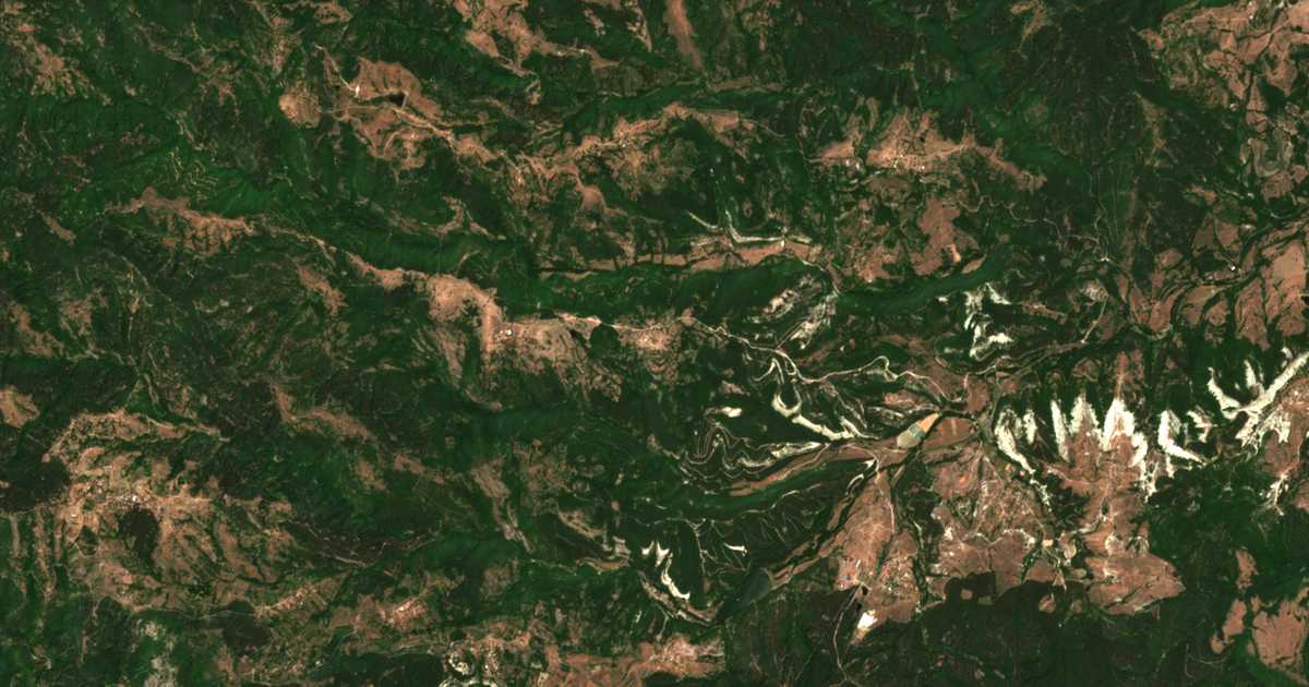 Mapa por satélite de Kamenjane