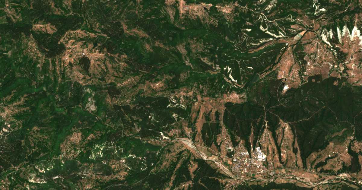 Mapa por satélite de Paprat