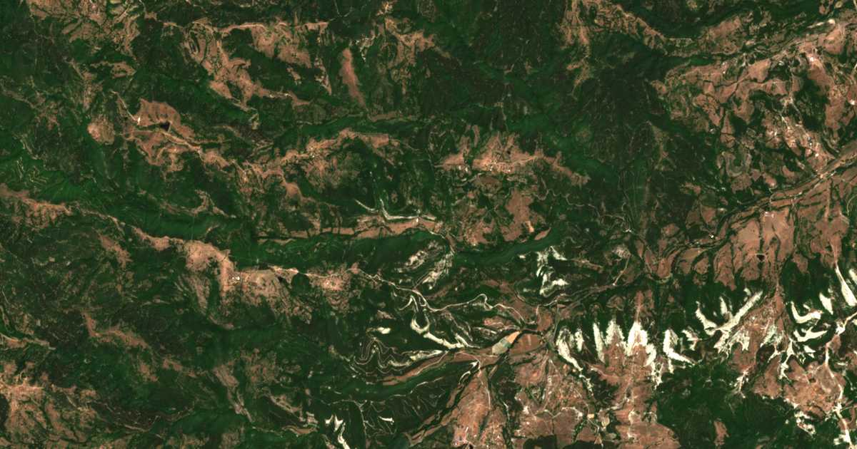 Mapa por satélite de Potoče