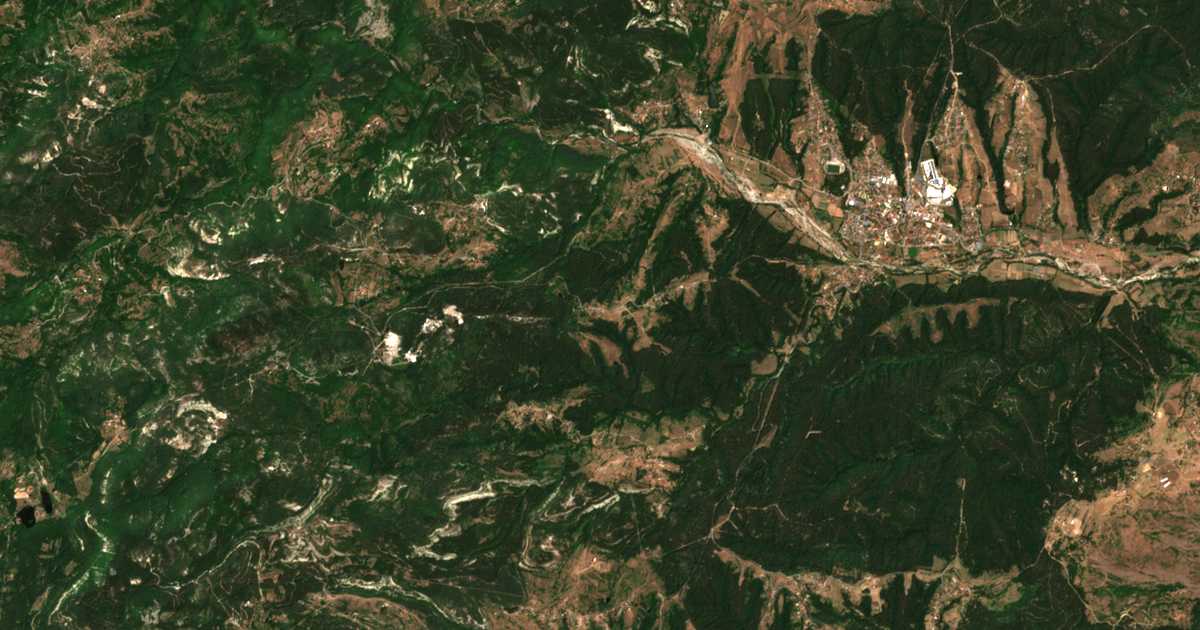 Mapa por satélite de Telčarka