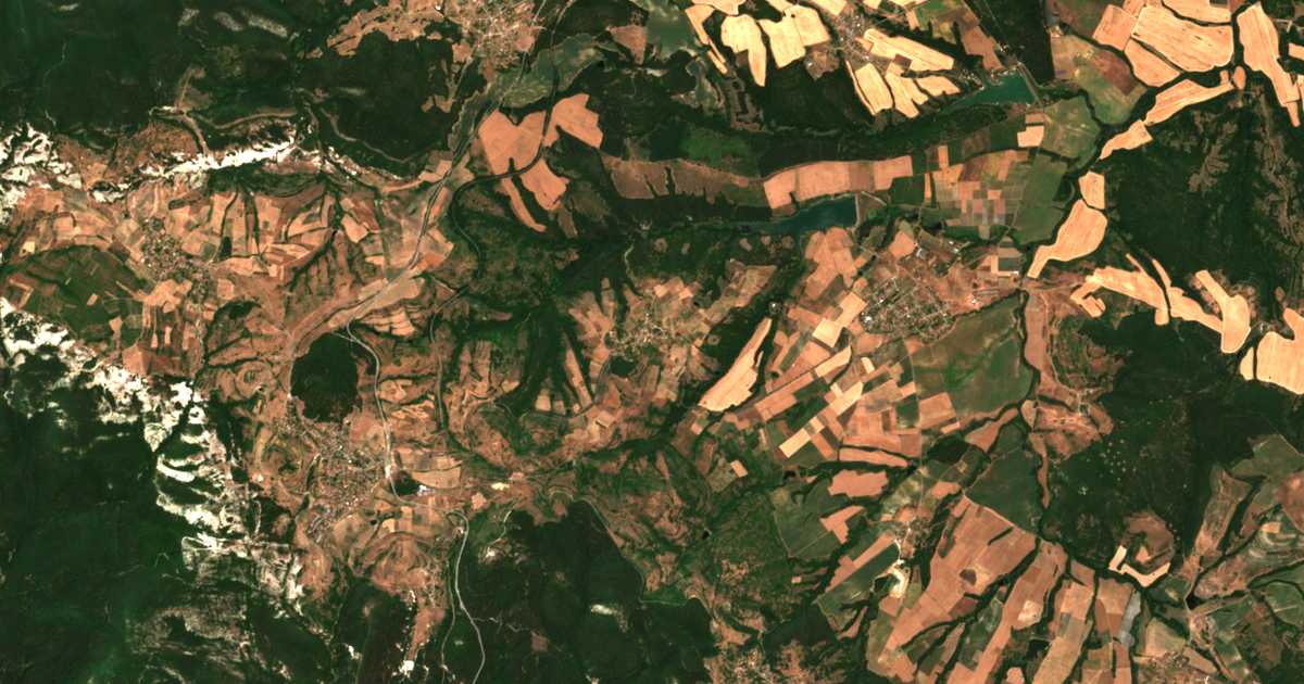 Mapa por satélite de Krin