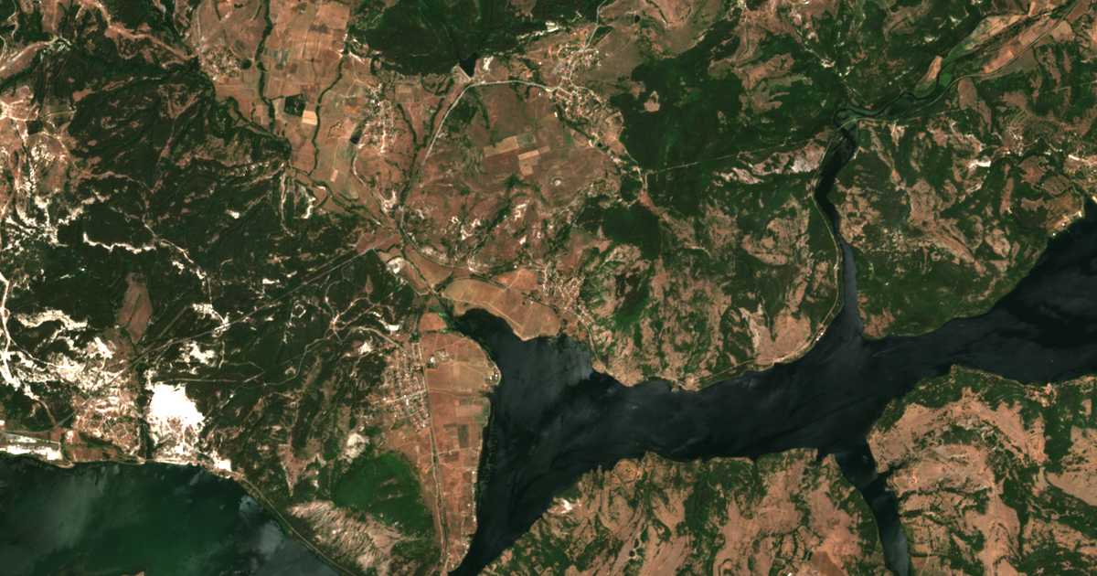 Mapa por satélite de Zvezdelina