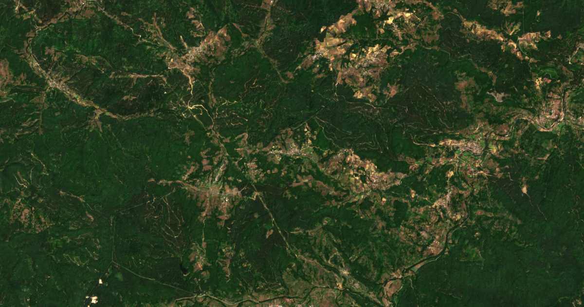 Mapa por satélite de Kran