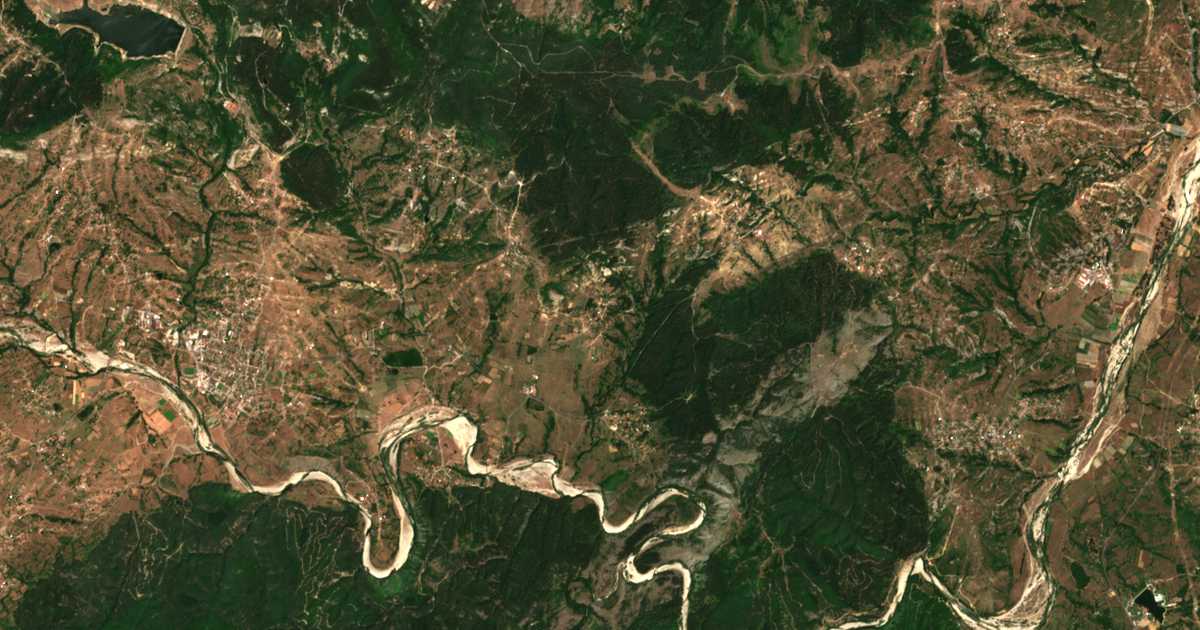 Mapa por satélite de Medevci