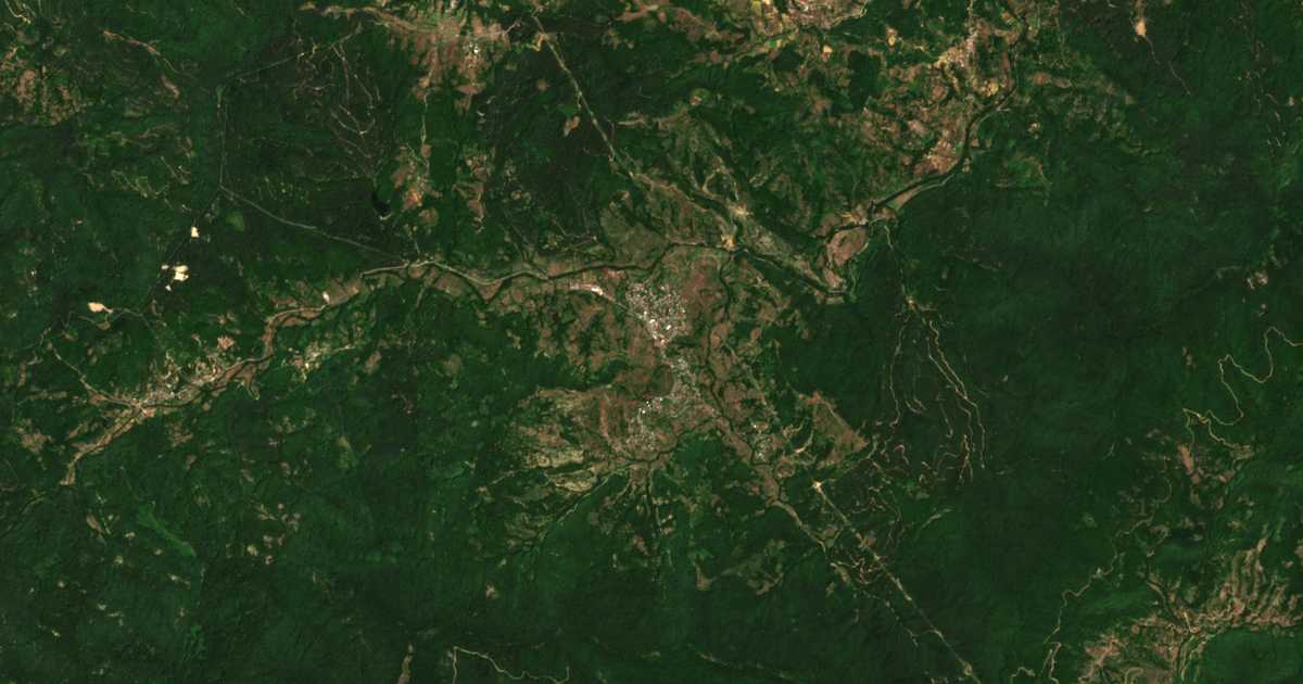 Mapa por satélite de Tihomir