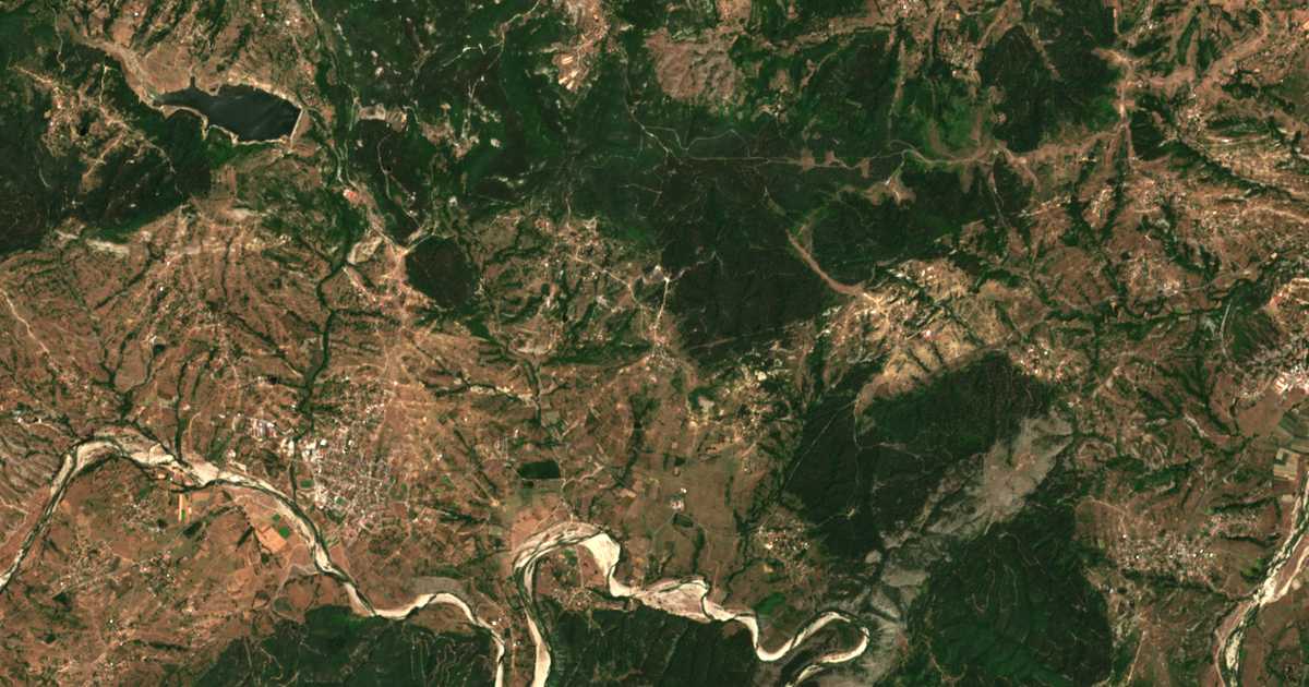 Mapa por satélite de Janino