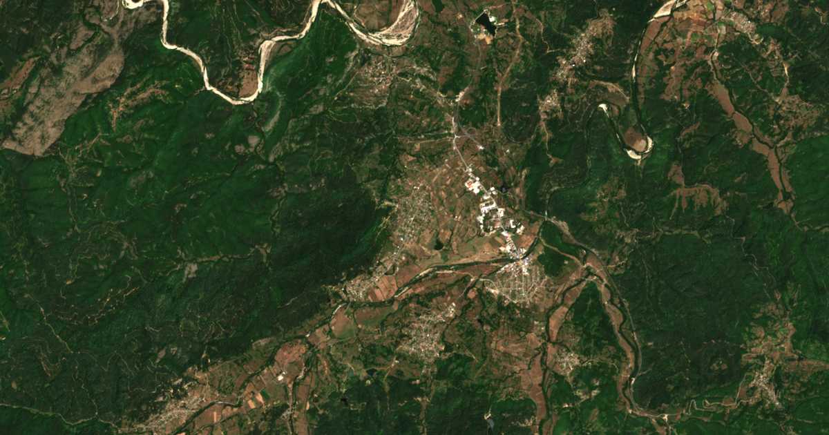 Mapa por satélite de Zavoja