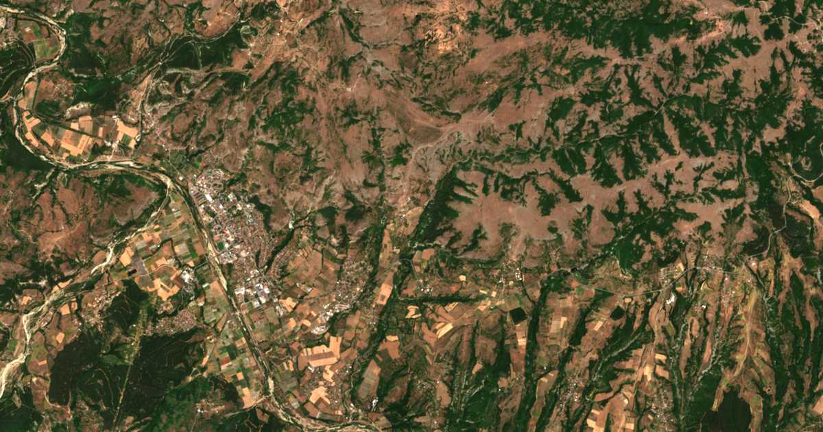 Mapa por satélite de Kamenka