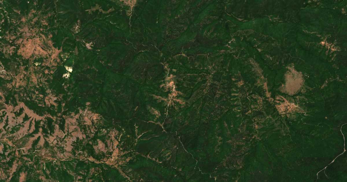 Mapa por satélite de Padalo
