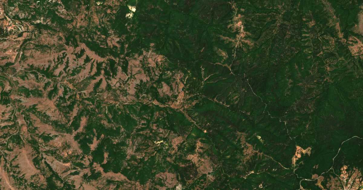 Mapa por satélite de Sbor