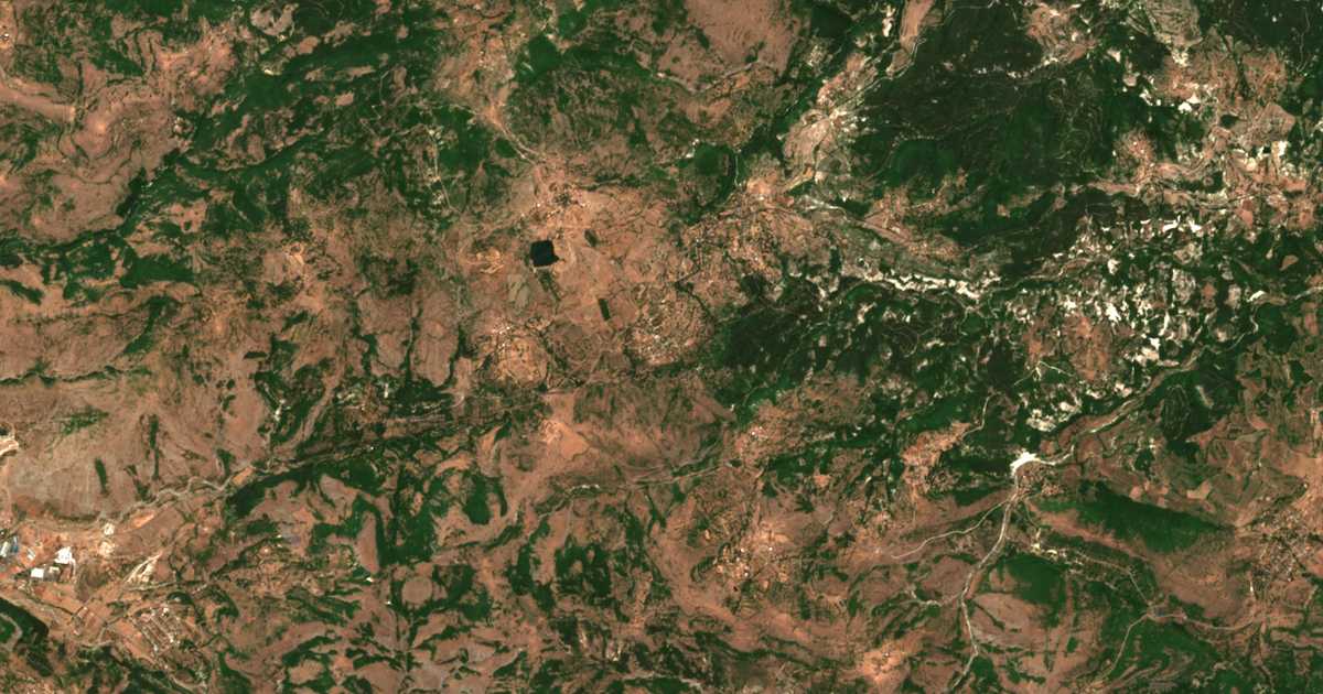 Mapa por satélite de Čobanka