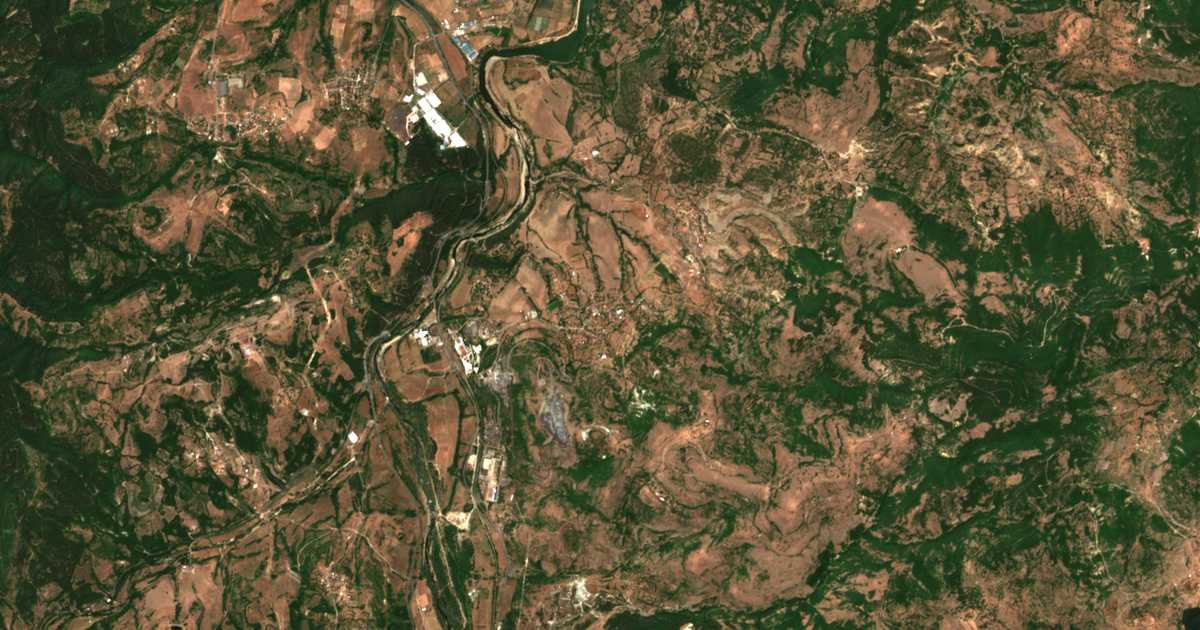 Mapa por satélite de Gruevo